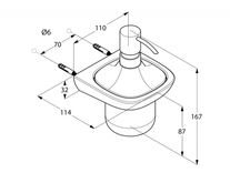 Dozator sapun Kludi, Amba, crom